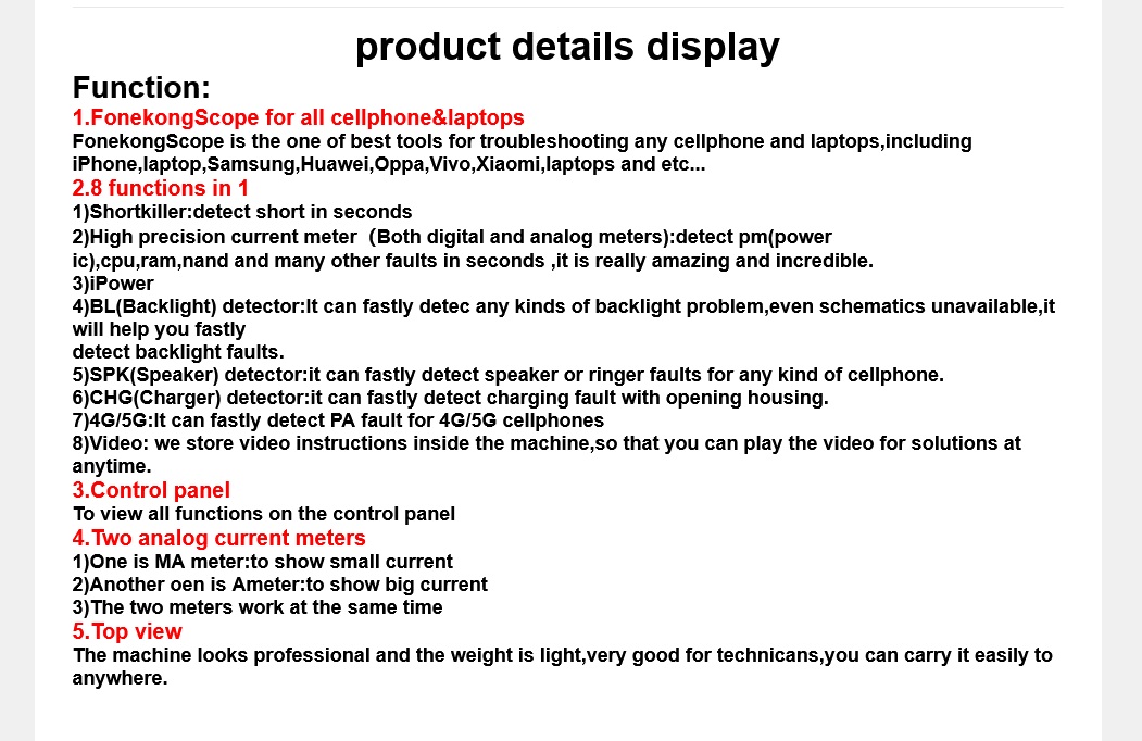 Tertiary image of FONEKONG SCOPE 8 IN 1 POWER SUPPLY - Quality Phone Parts in Sri Lanka