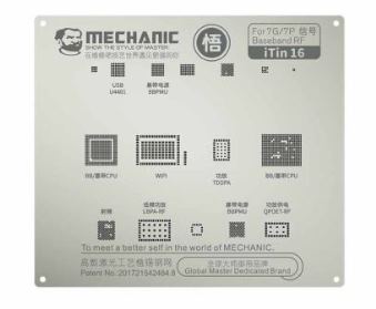 Replacement for ITIN 16 7G/7P BASEBAND RF STEEL STENCIL MECHANIC - Quality Phone Parts in Sri Lanka
