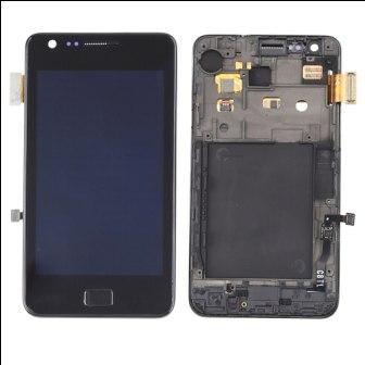 Replacement for SAMSUNG I9100 LCD BLACK W/FRAME  - Quality Phone Parts in Sri Lanka